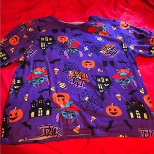 Disney Halloween Stitch Long Sleeve Top Size L